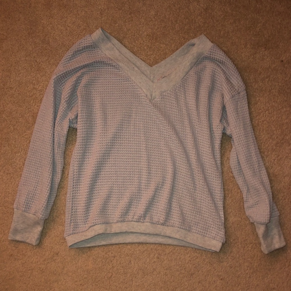 light grey sweater